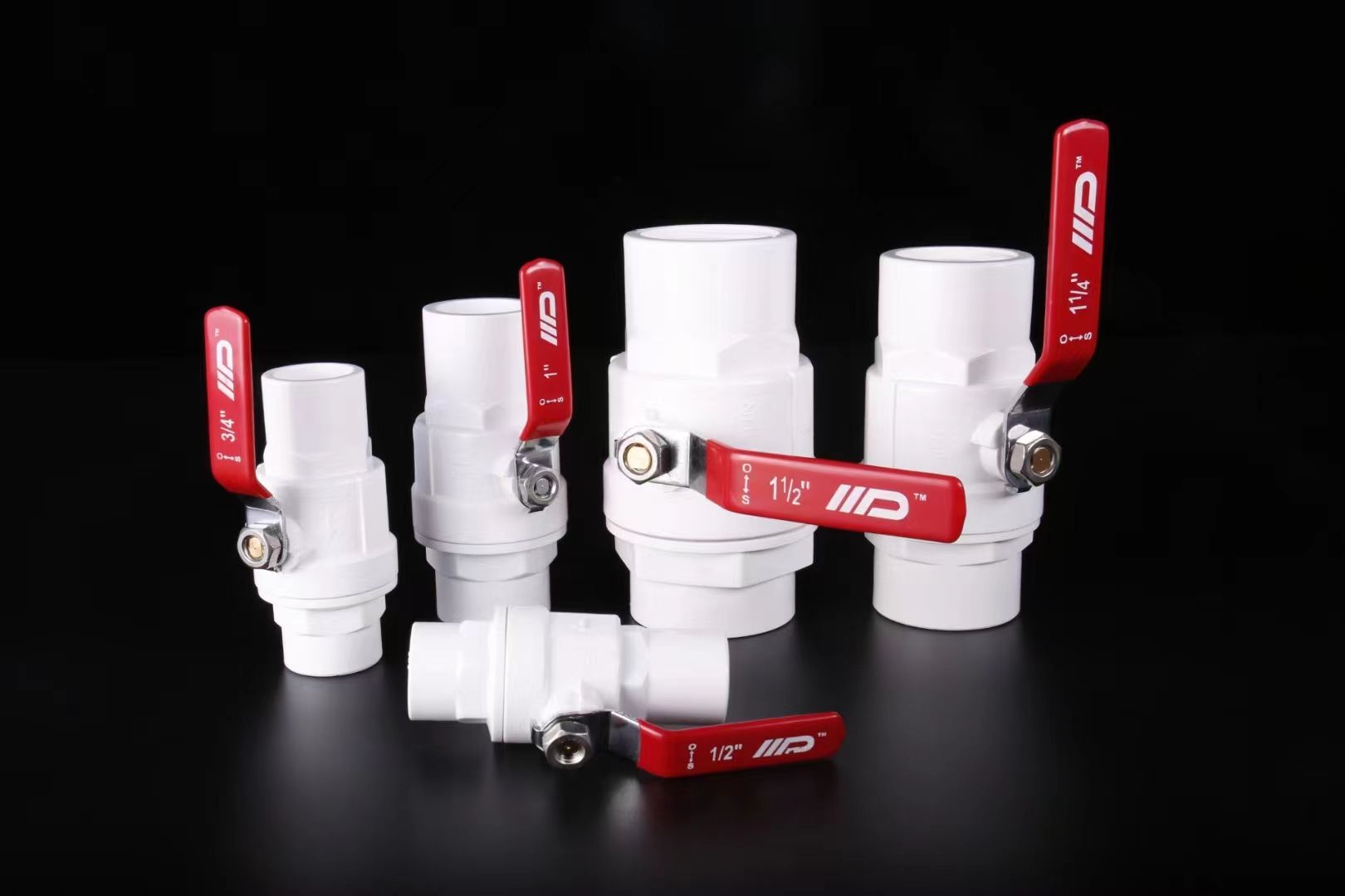 PVC two-piece ball valve, plastic ball valve