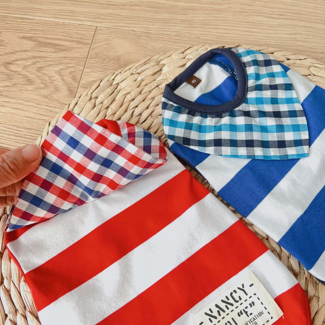 宠物条纹衫
​【尺寸齐全，纯棉质地】
​发起来吧，全年都非常适合的一个T恤款式详情图7