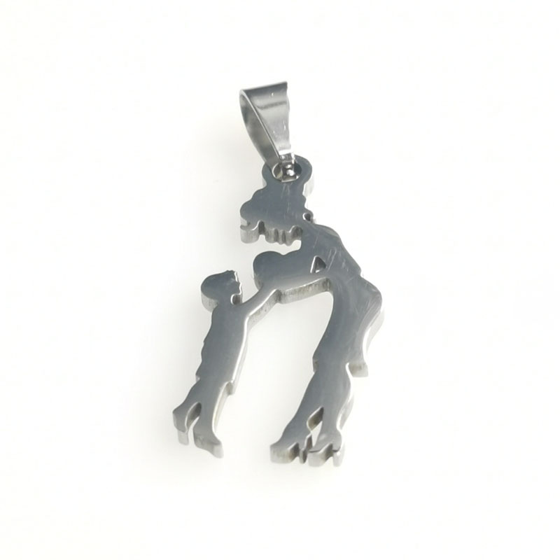 钛钢军牌吊坠母亲节项链一件代发饰品时尚流行跨境新品配饰 详情图3