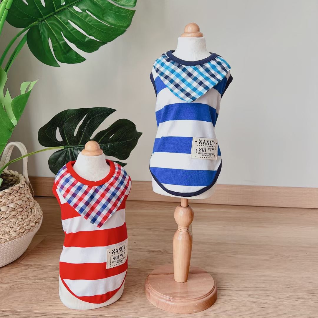 宠物用品衣服/宠物新款秋装/宠物条纹体恤产品图