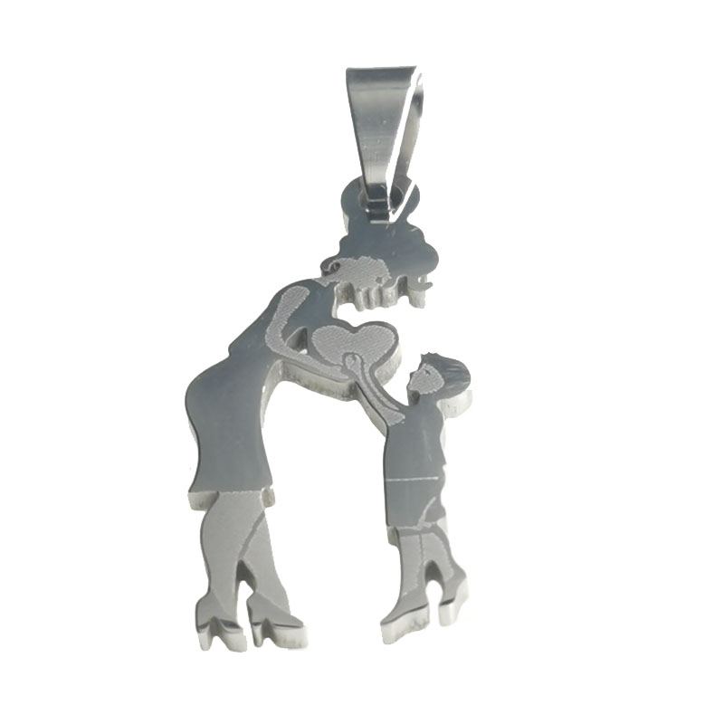 钛钢军牌吊坠母亲节项链一件代发饰品时尚流行跨境新品配饰 