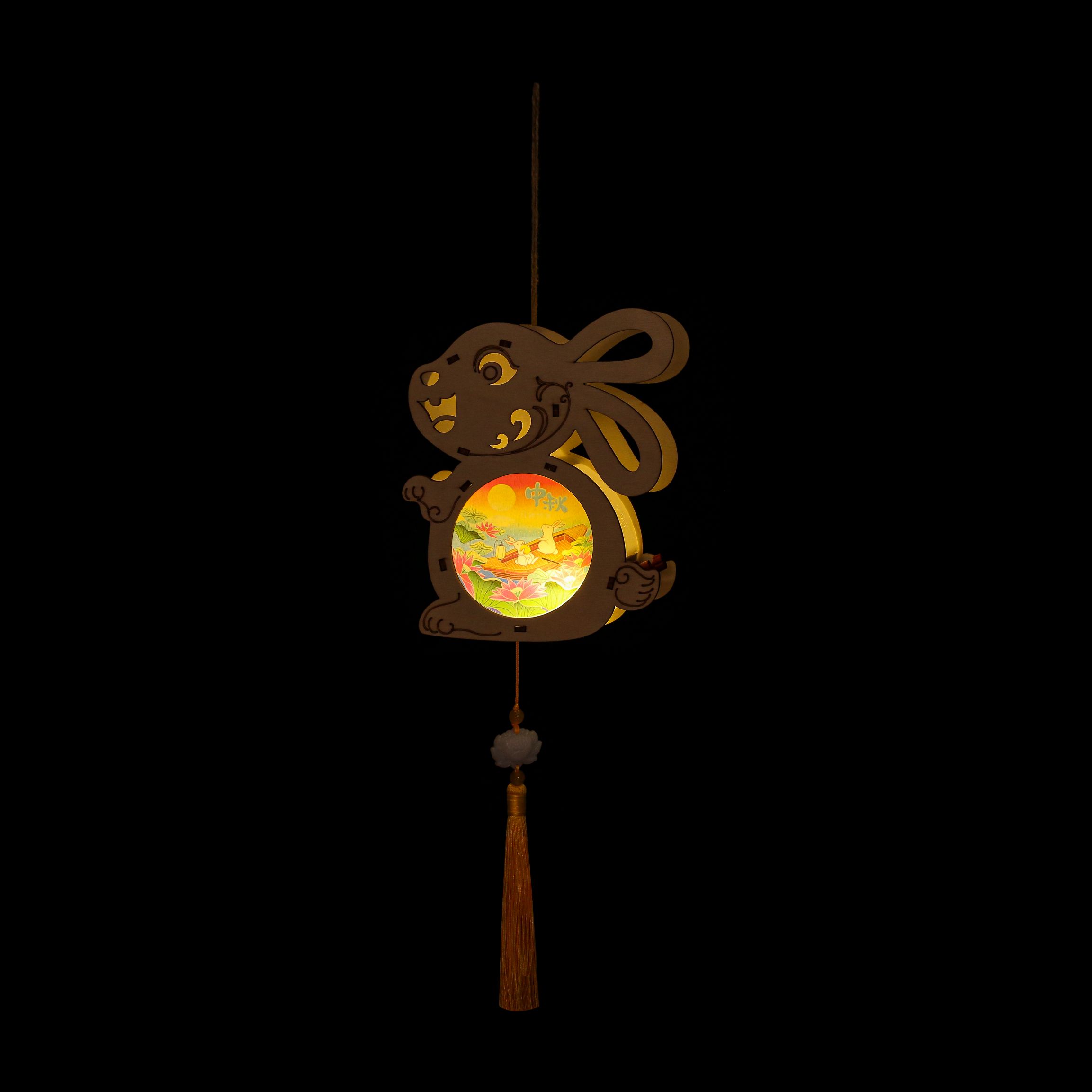 Mid-Autumn Festival projection lamp, children's DIY hand-held lantern, painting, graffiti, music lamp Specification image