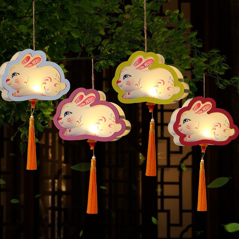 Assembly and installation of the latest handmade Mid-Autumn Festival lanterns by Xuchun for the painting and graffiti kindergarten Item Picture