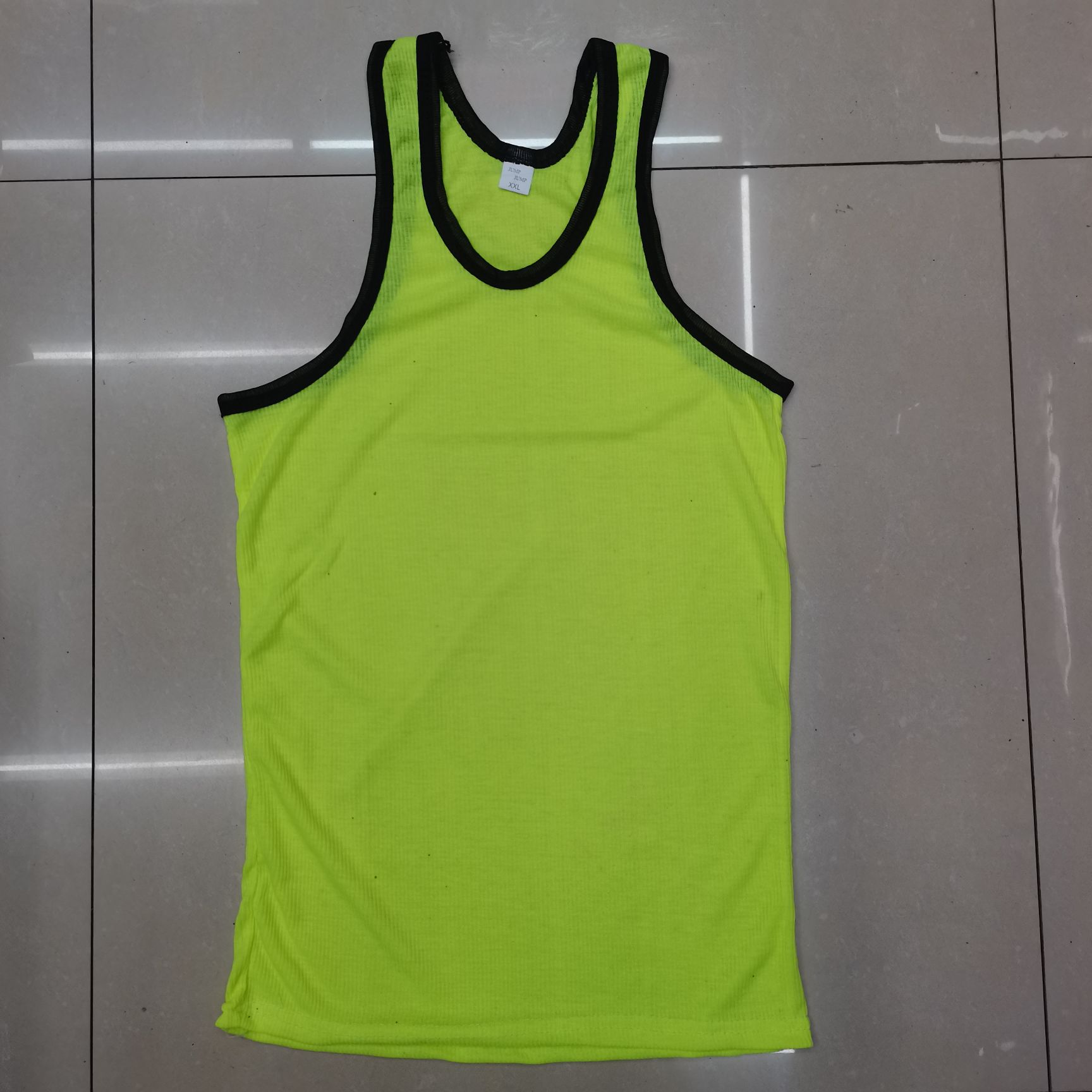 Men's Ribbed Vest In Summer Can Wear Outside And Inside Specification drawing