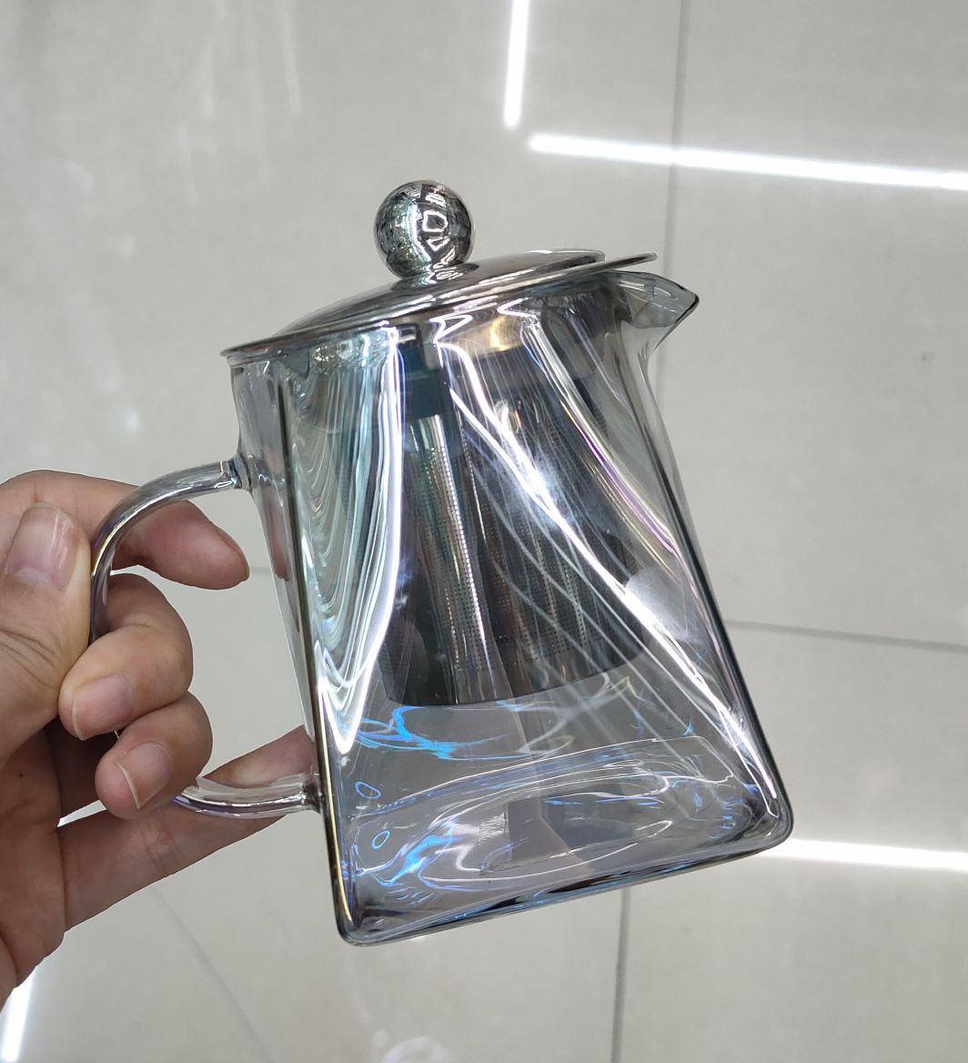 玻璃茶壶套装家用茶水分离泡茶器耐高温烧水壶功夫茶具蒸煮方茶壶详情图2