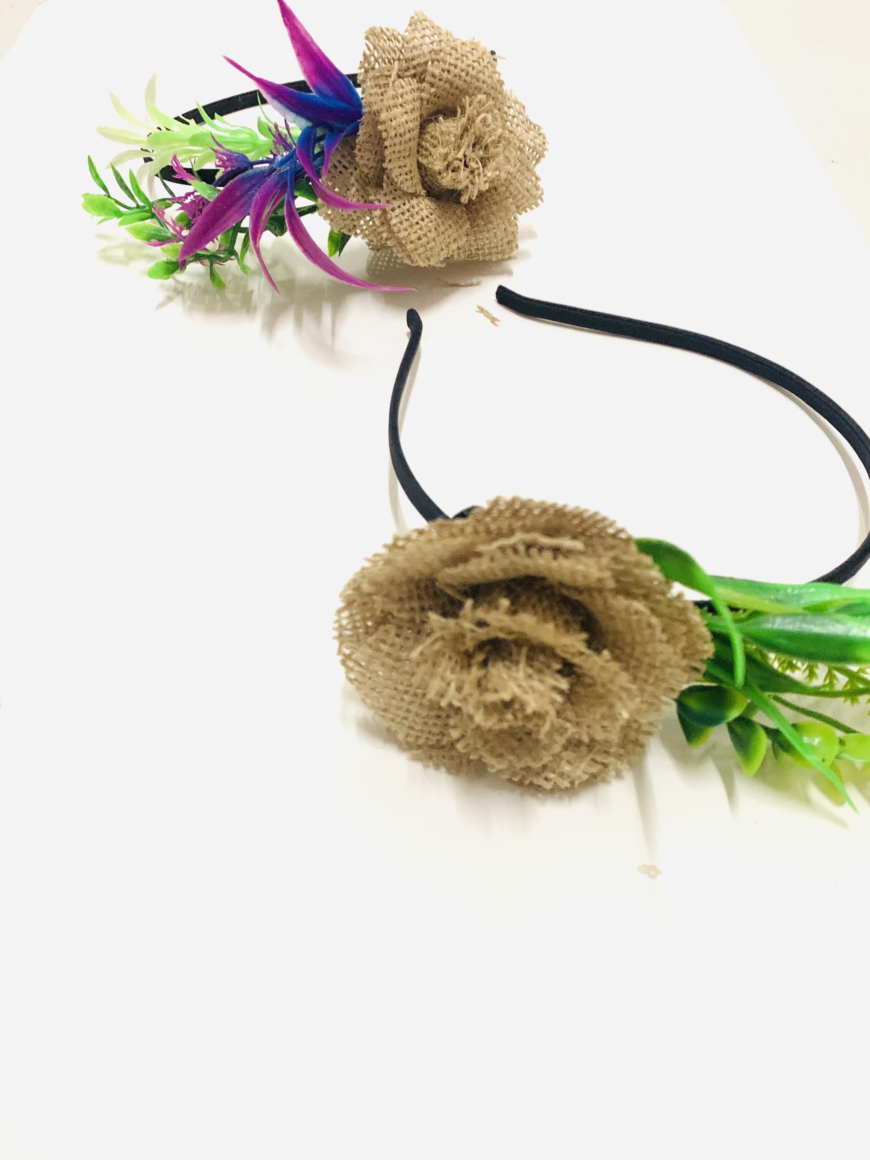 麻绳花朵/头饰发饰/伴娘头饰产品图