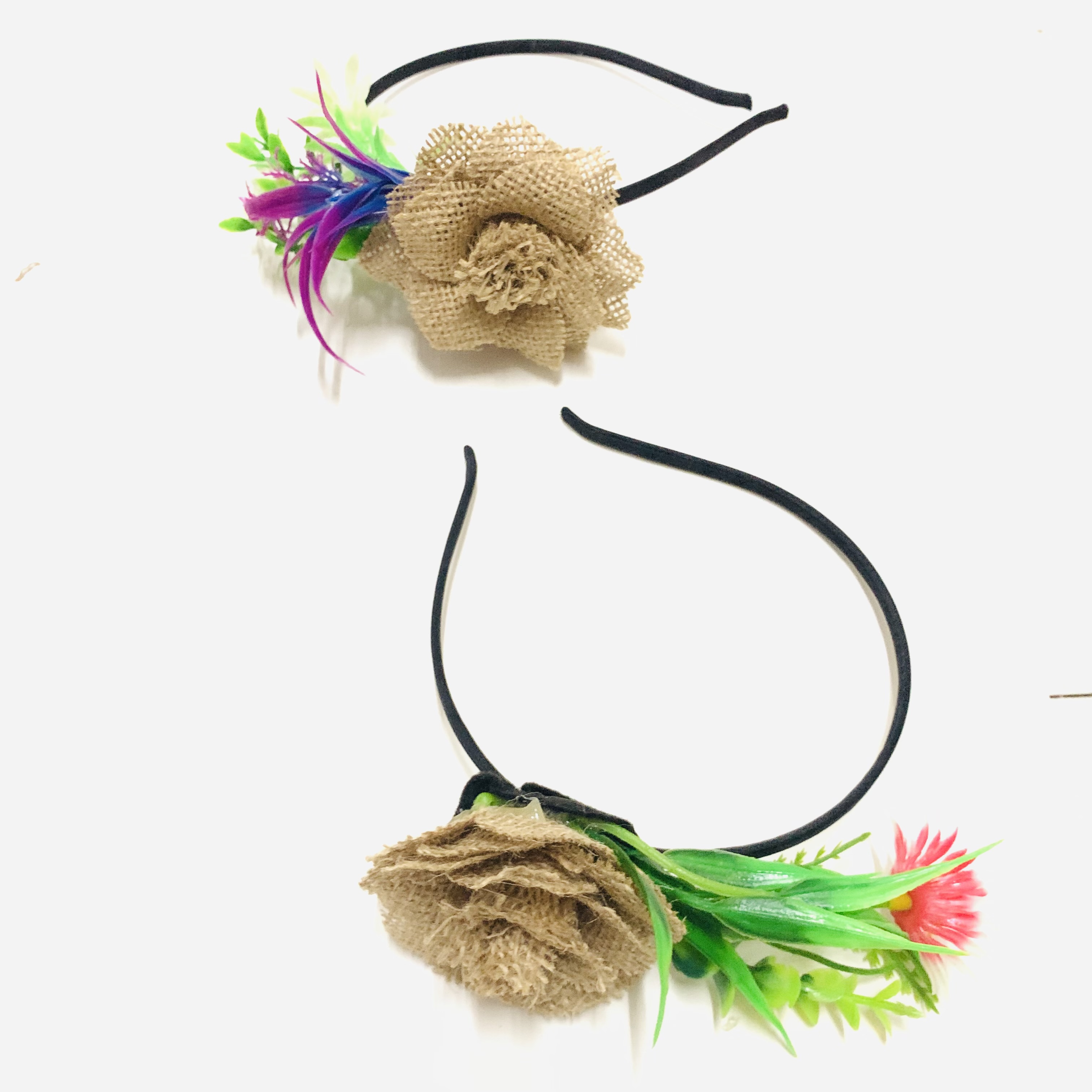 麻绳花朵/头饰发饰/伴娘头饰细节图