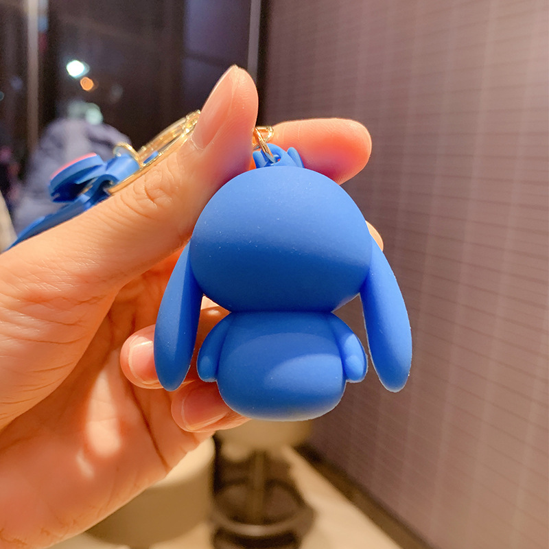 新款情侣一对史迪仔公仔钥匙扣汽车挂件可爱书包挂饰创意地推礼品柏烨工艺品详情11