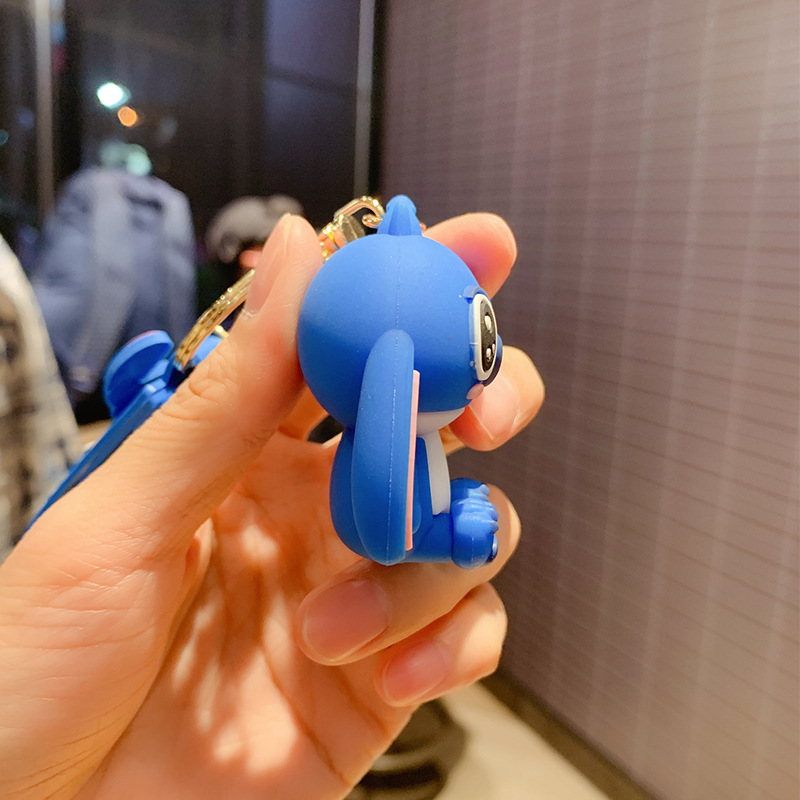 新款情侣一对史迪仔公仔钥匙扣汽车挂件可爱书包挂饰创意地推礼品柏烨工艺品详情10