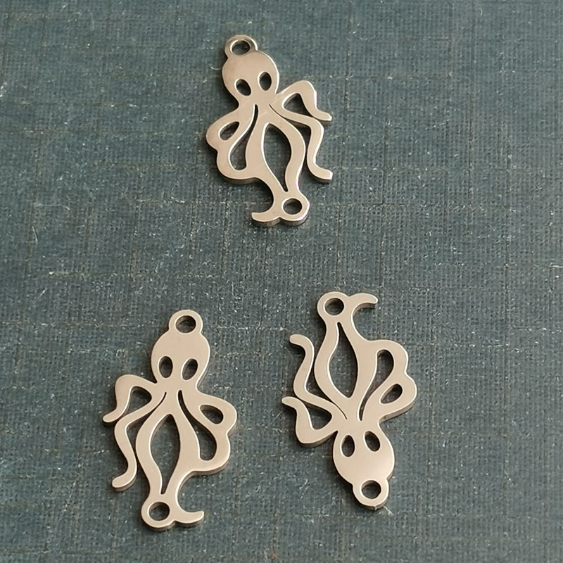 New streetwear trendsetter octopus copper bracelet, titanium steel pendant, retro fashion expert pendant, diy accessory