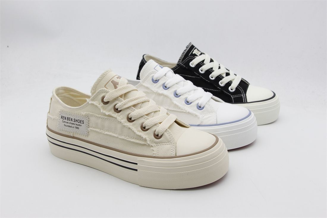 The Renben women's shoes 2992 fashionable canvas shoes are versatile and breathable
