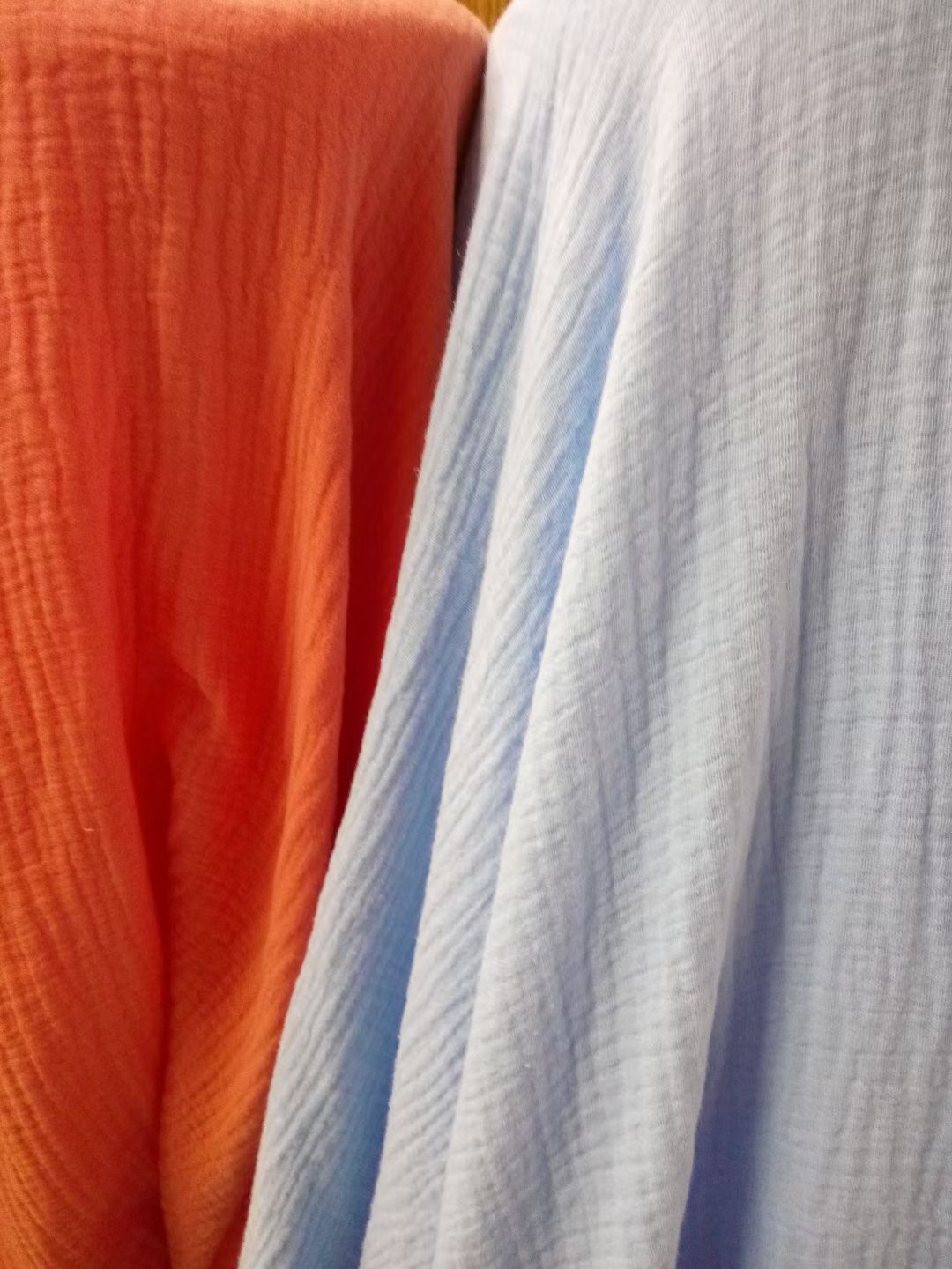 All-cotton double-layer crepe fabric for baby wipes, bath towels and home wear Specification image