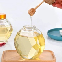 蜂蜜瓶蜂蜜专用瓶密封罐玻璃蜂蜜罐创意玻璃瓶子蜂蜜棒分装瓶