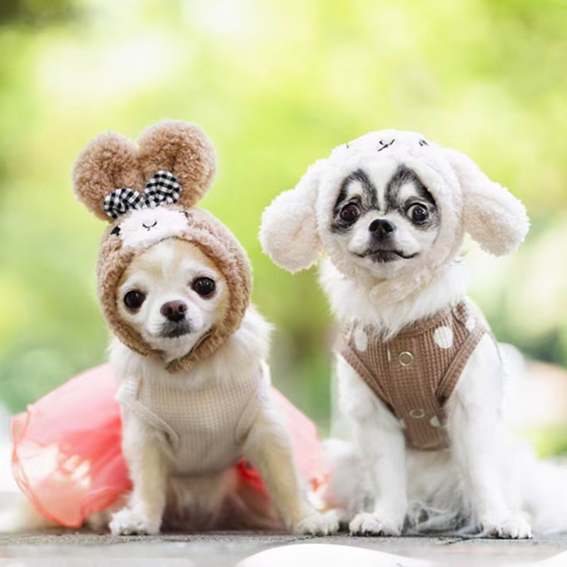 宠物用品衣服11900 卡通头套波点衫
尺码：SS S M L LL
成分：涤纶65% 棉35%
颜色：棕色详情图8