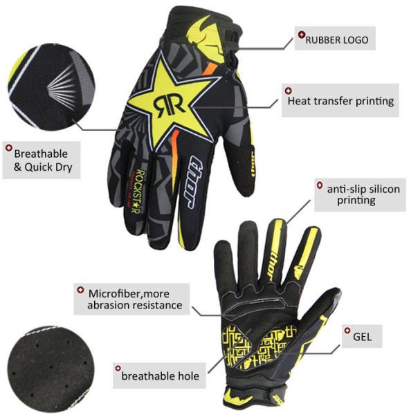 Rockstar motorcycle, bicycle, outdoor riding gloves for men and women, all-season gloves Specification image