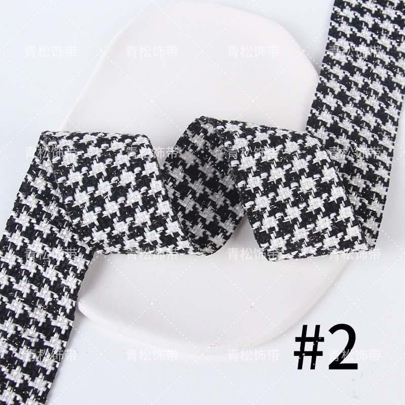 小香风/韩国织带/秋冬白底实物图