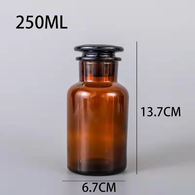 قناني فاليود الزجاجية المصنوعة من فم بالبني الأبيض، قارورة كواشف الفم المغلقة detail image 6
