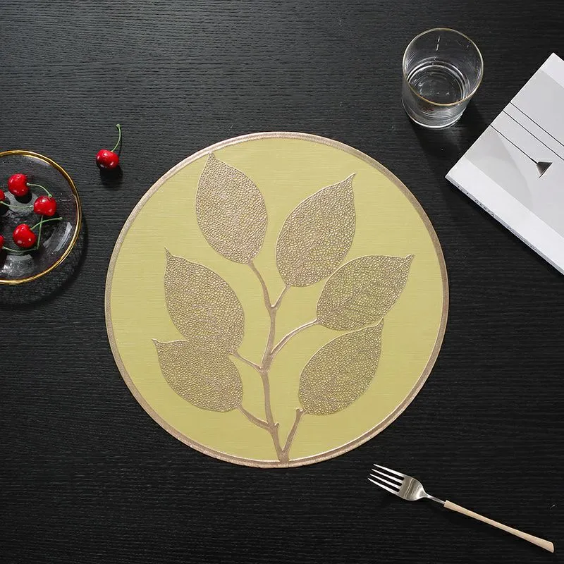 A variety of PVC irregular-shaped Western placemats to choose from, new restaurant and hotel coffee MATS, modern and simple placemats detail image 8