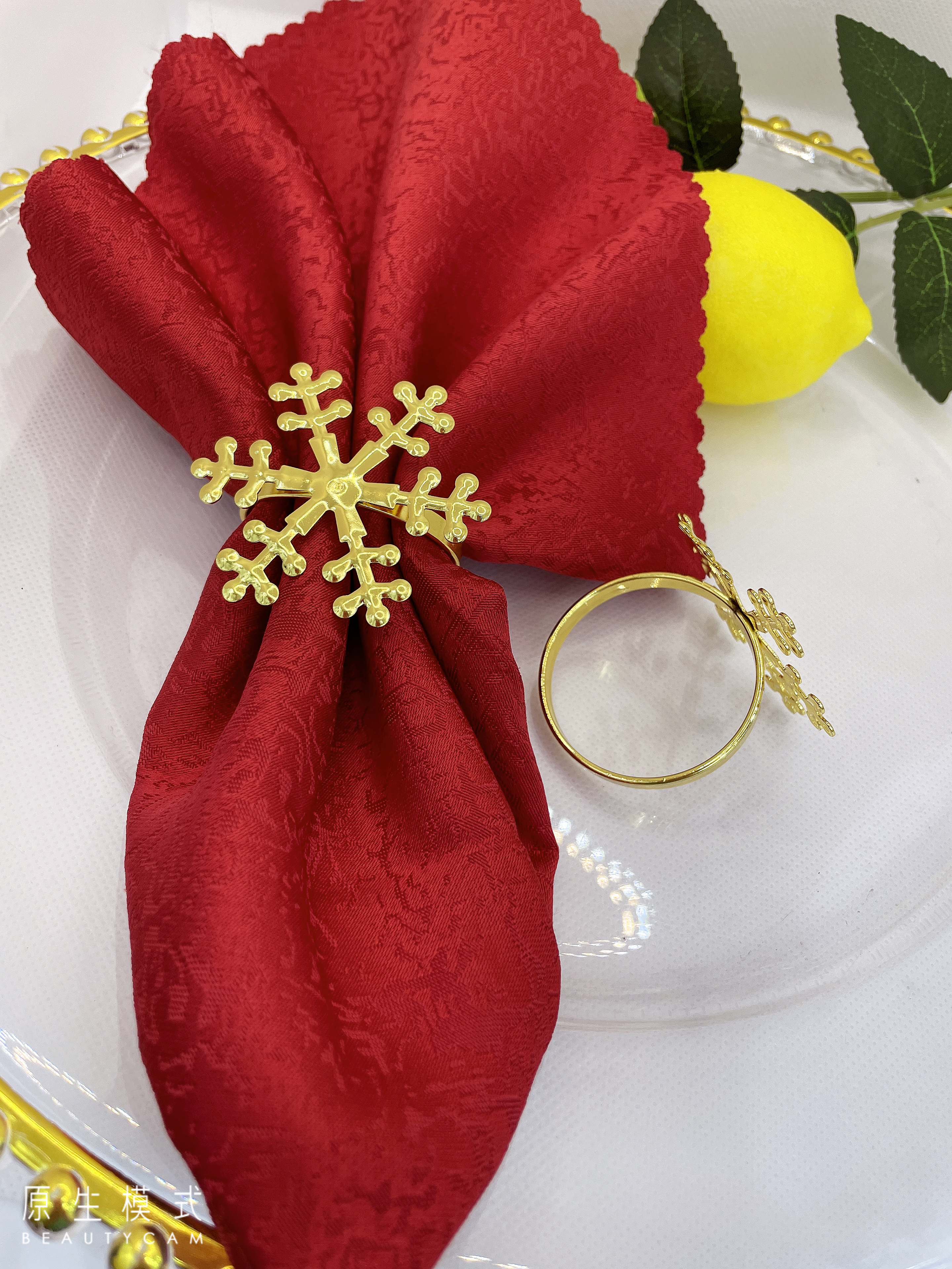 Snowflake napkin ring