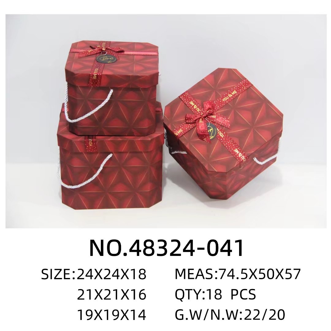 Wholesale of high-end special paper polygonal set gift boxes, Christmas apple boxes, soap flower boxes and gift boxes