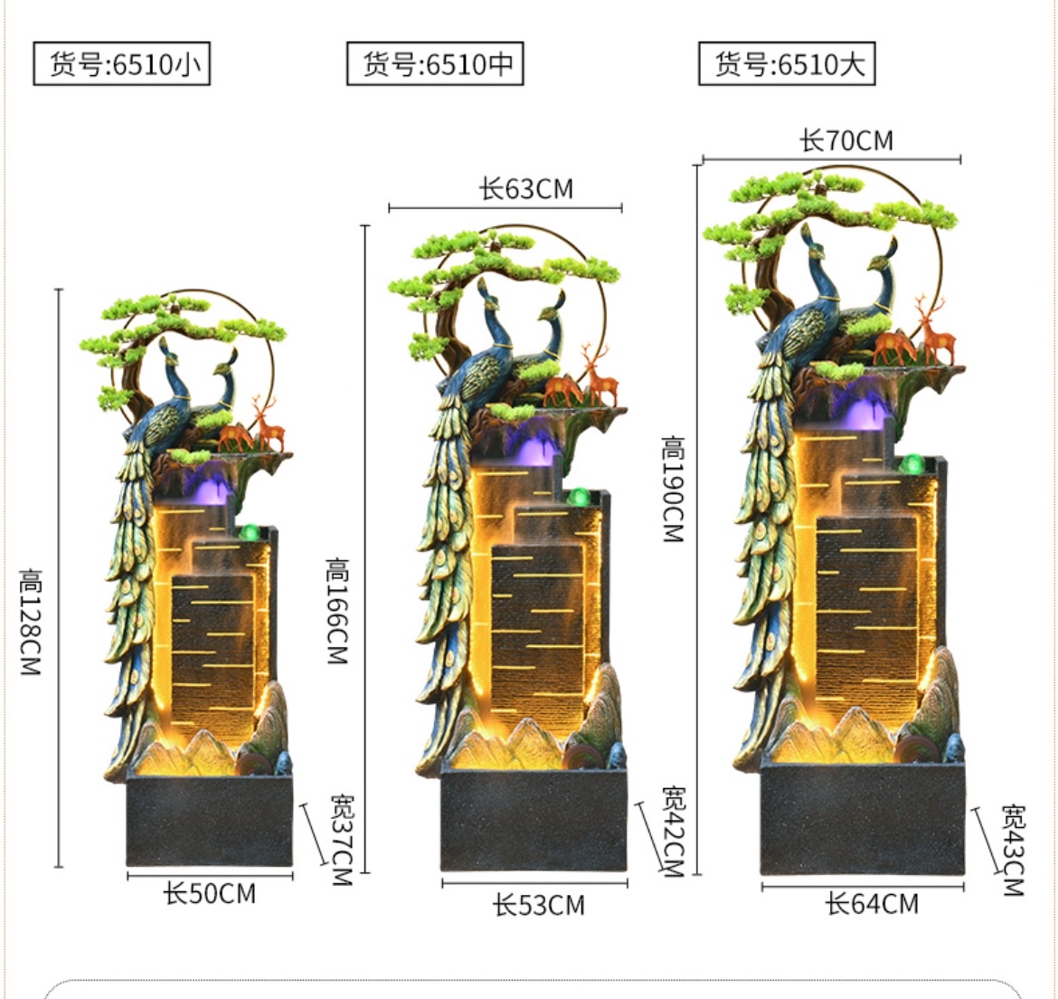 Resin flowing water bonsai curtain wall, magnesium oxide home furnishings, cement landscaping series, waterwheel LED and other waterwheel atomizers, misty and cloud-like stone furnishings Application Scenario