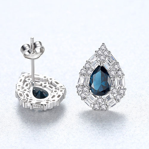 Water-drop-shaped design style European and American cold style jewelry detail image 4