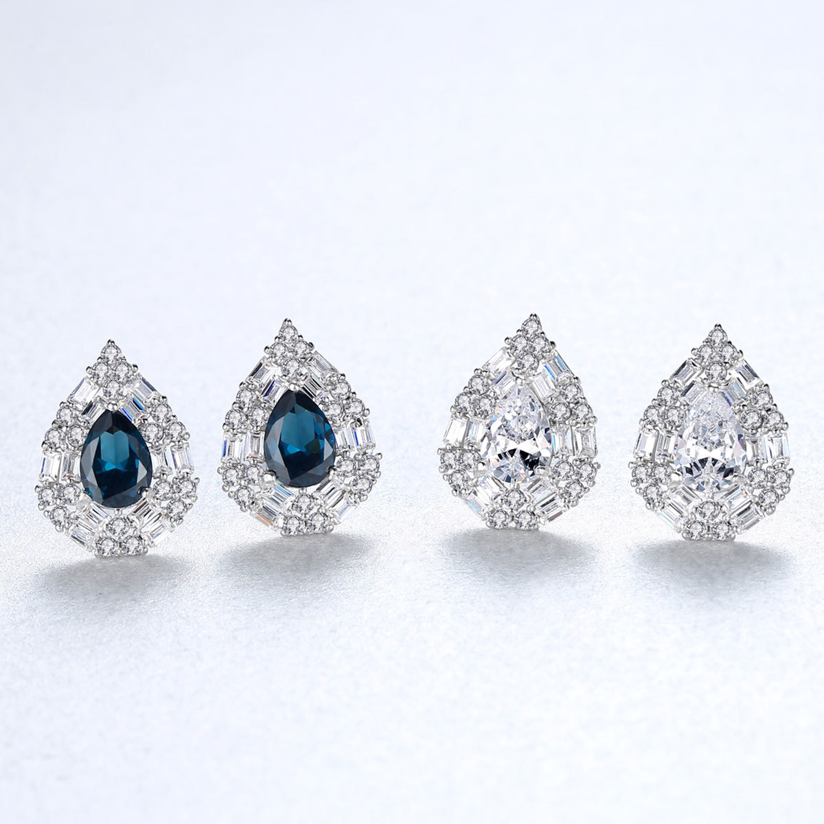 Water-drop-shaped design style European and American cold style jewelry