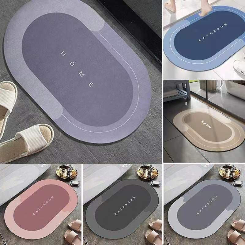 Diatom Mud Absorbent Floor Mat full figure