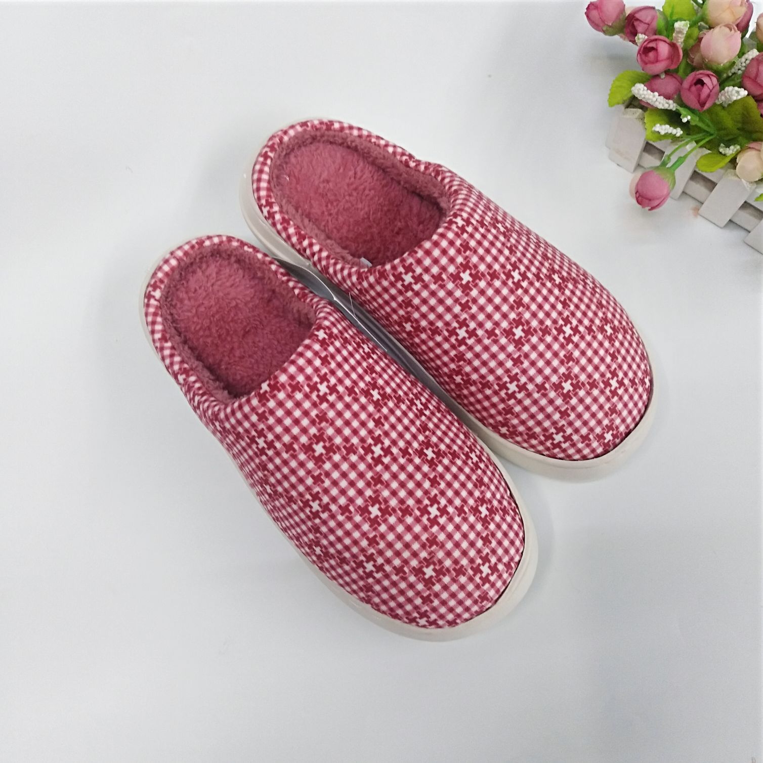 （10双装）男女家居棉拖鞋，颜色随机，男女混详情图3