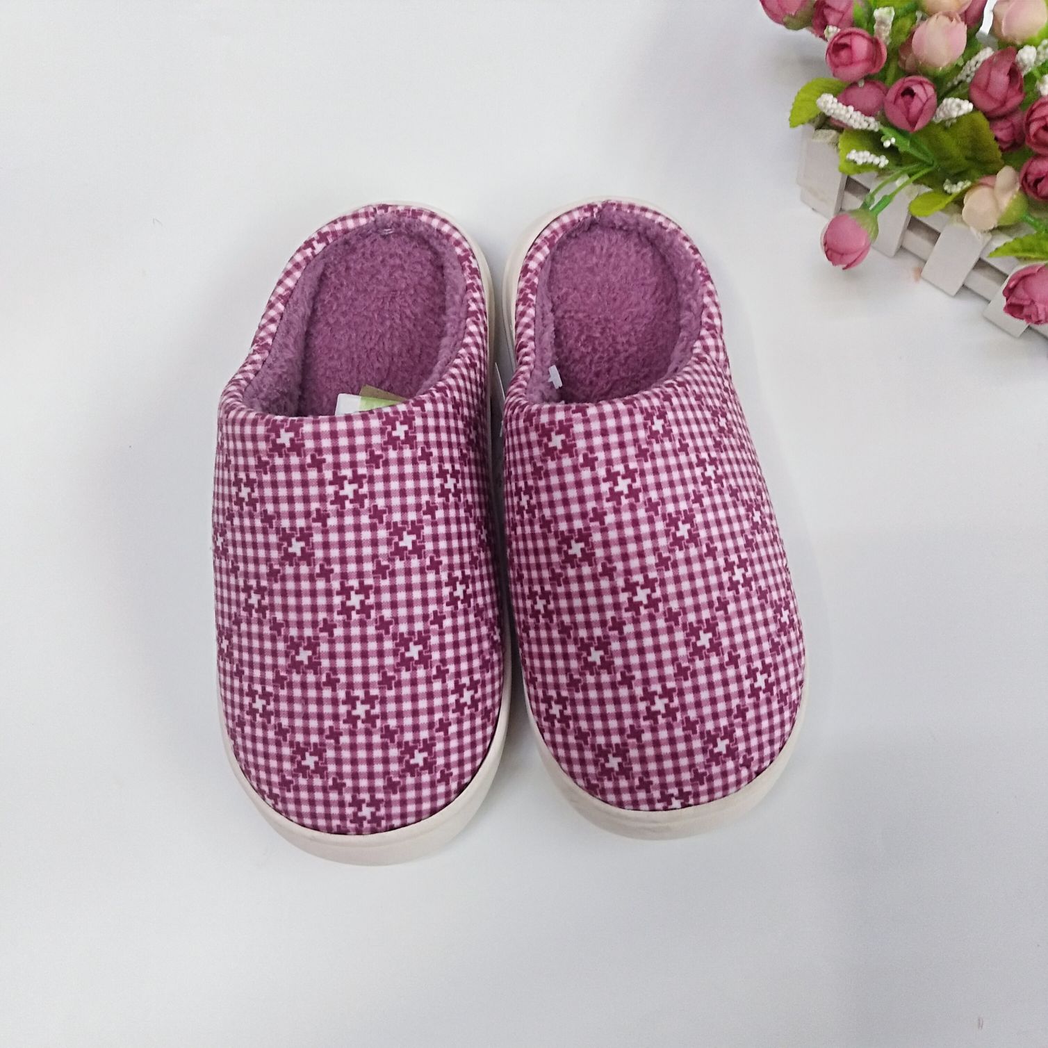 家居棉拖鞋/防滑耐磨保暖/新款棉拖鞋细节图