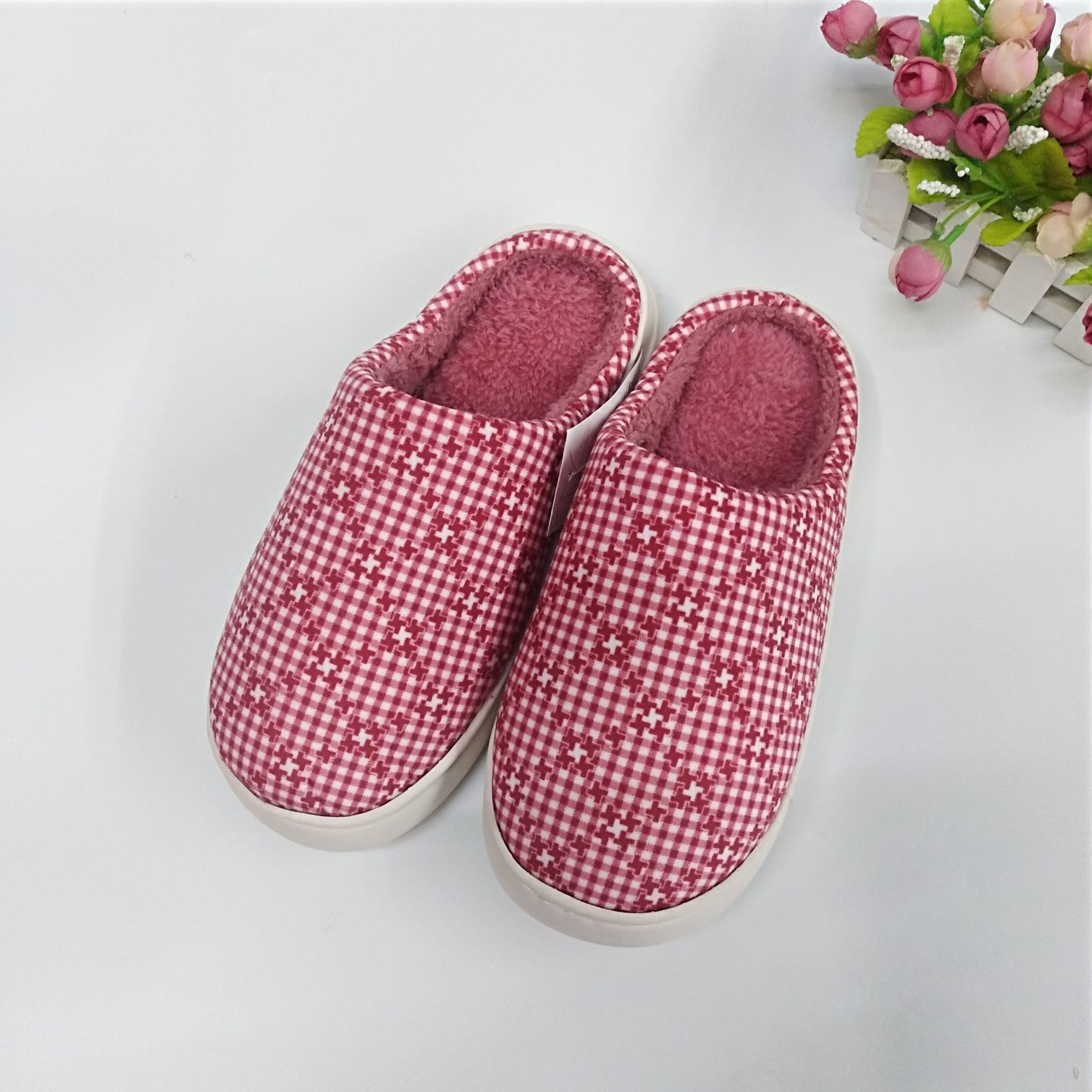 （10双装）男女家居棉拖鞋，颜色随机，男女混详情图4