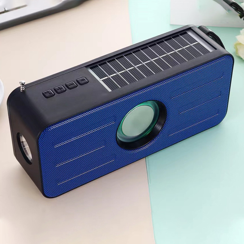 对联带天线太阳能充电蓝牙音响支持手电筒户外手提便携式蓝牙音箱详情图4