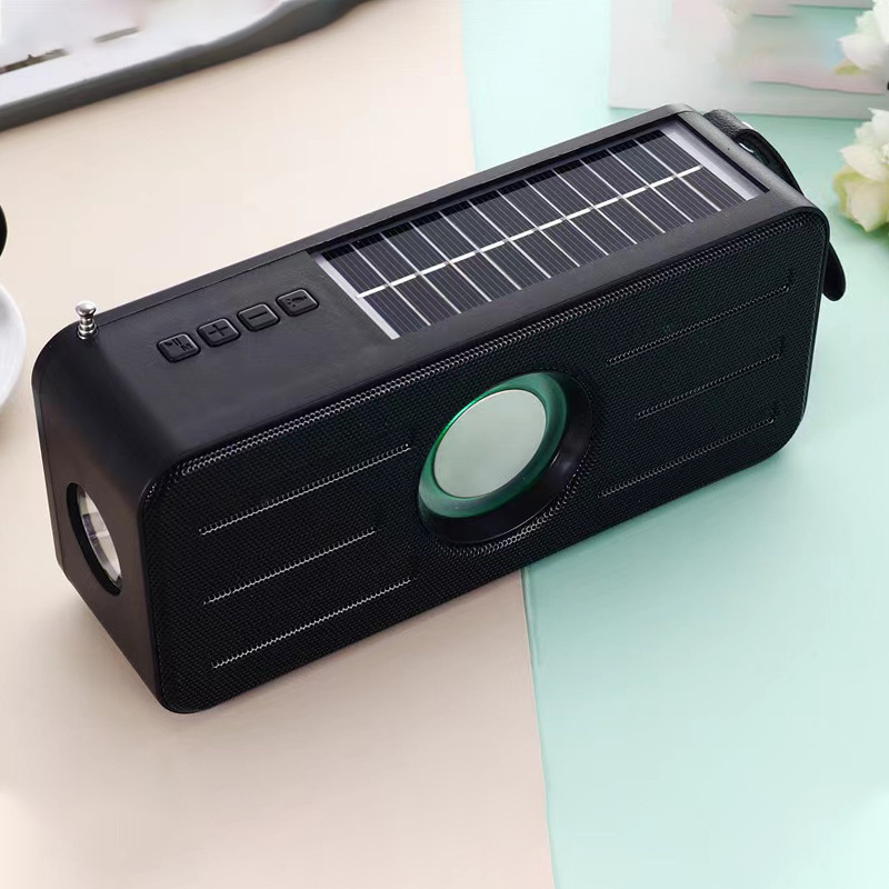 对联带天线太阳能充电蓝牙音响支持手电筒户外手提便携式蓝牙音箱详情图3