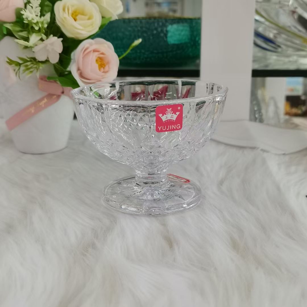 玉晶6801冰淇淋杯 三只彩盒包装