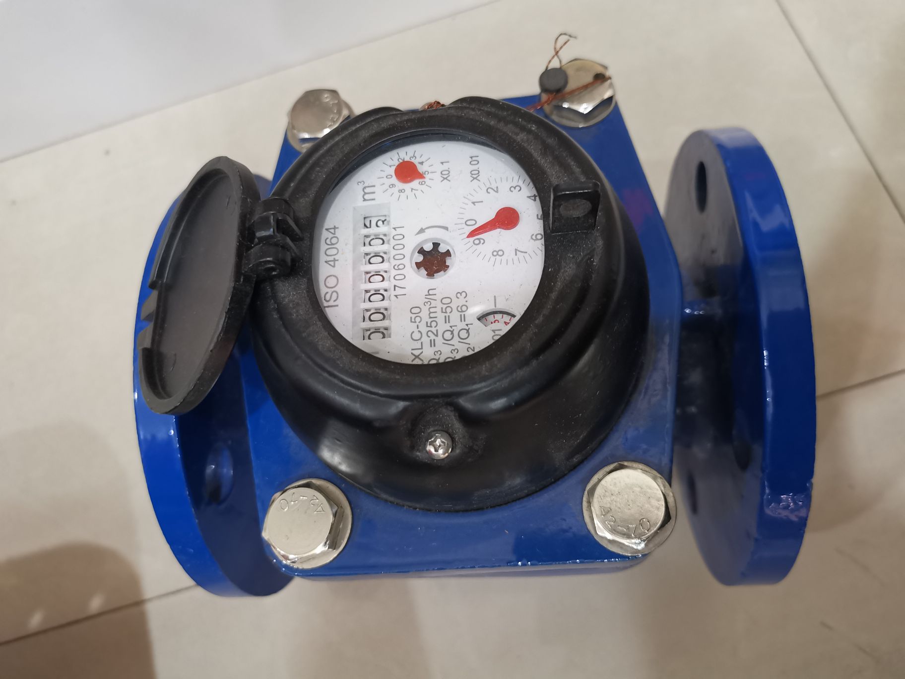 Large metering water meter, agricultural water meter, iron water meter