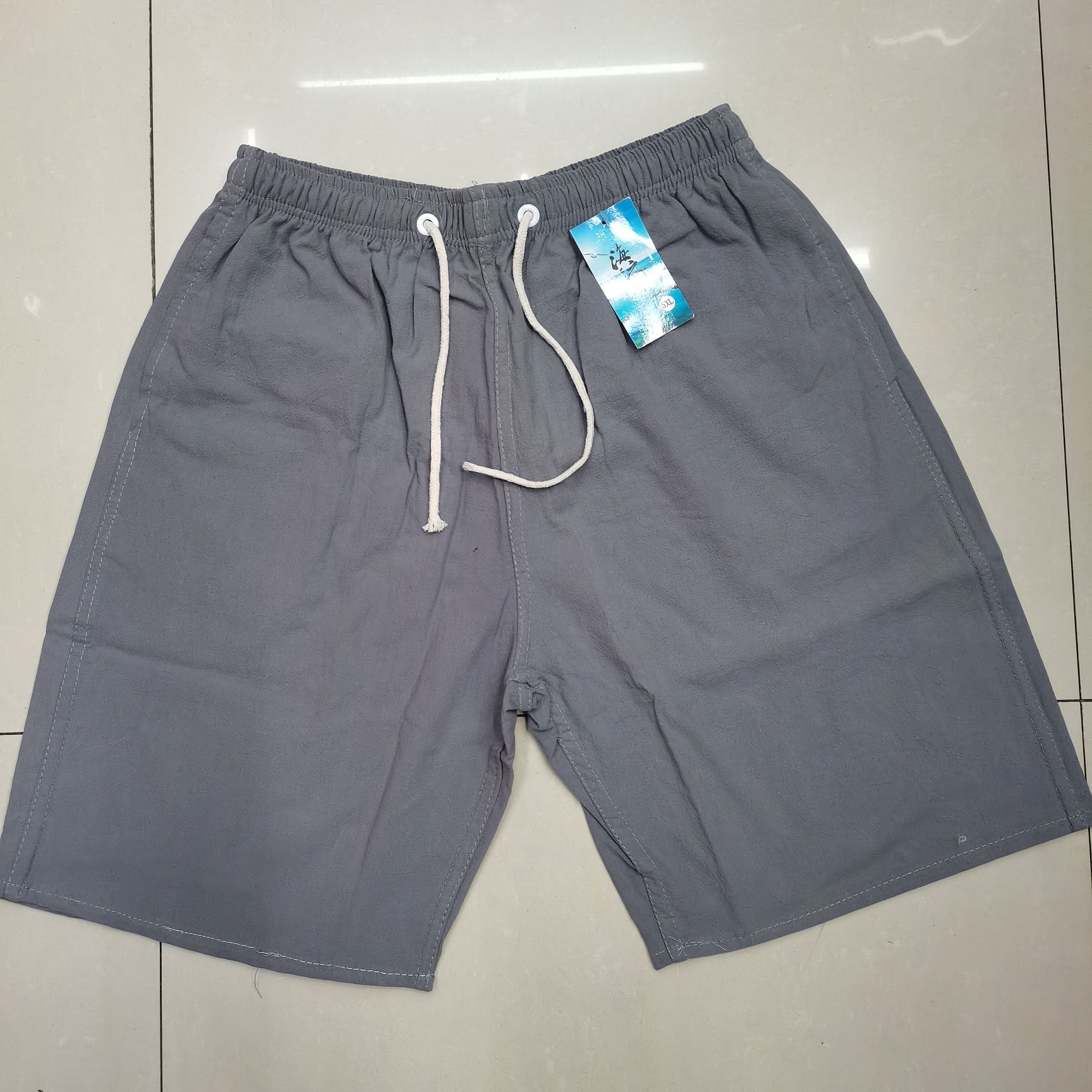 Summer Washed Cotton Beach Pants Breathable And Fat Beach Pants full figure
