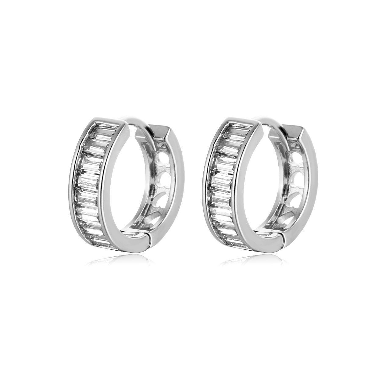 Micro inserto largo cuadrado zirconia earring hebilla moda masculina moda earring tendencia diseño simple viento pendientes detail image 6
