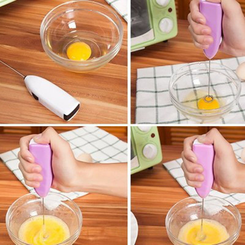 Mini electric mixer, egg beater, handheld coffee mixer, milk foam beater, kitchen baking egg beater detail image 5