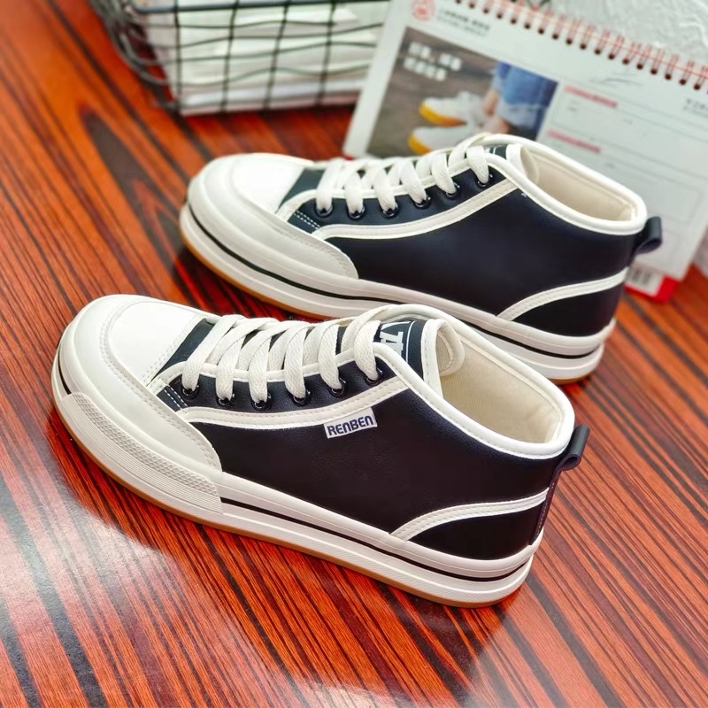 人本新款高帮防水女鞋