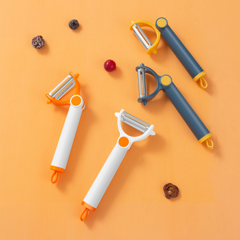 Double-head rotatable peeler, potato peeler, stainless steel blade peeler, two types of blades can be rotated and switched. 8 details Picture
