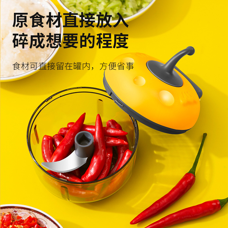 2022 Household garlic puree mashing device, hand-pulled garlic mixer, mini and small garlic mince Shredder, Manual garlic Beating device Specification image