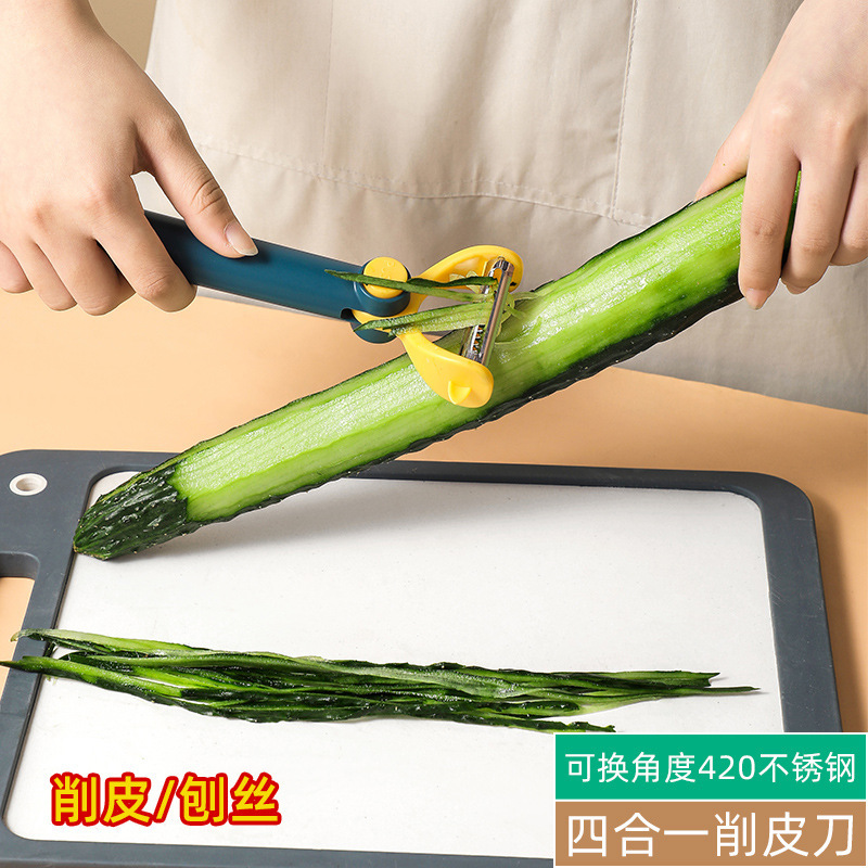 Double-head rotatable peeler, potato peeler, stainless steel blade peeler, two types of blades can be rotated and switched. 8 detail image 2