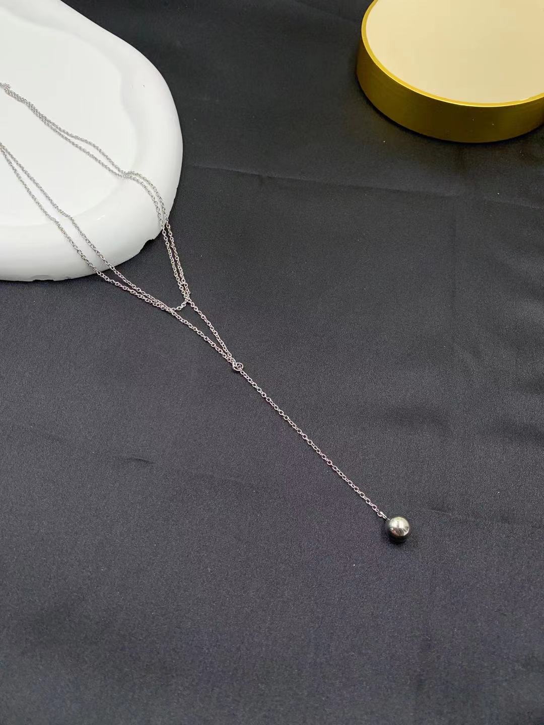 Double-layer steel ball necklace, Bao 'oulai Bao 'Oulai Bao 'Oulai Bao 'oulai Bao 'oulai Bao details Picture