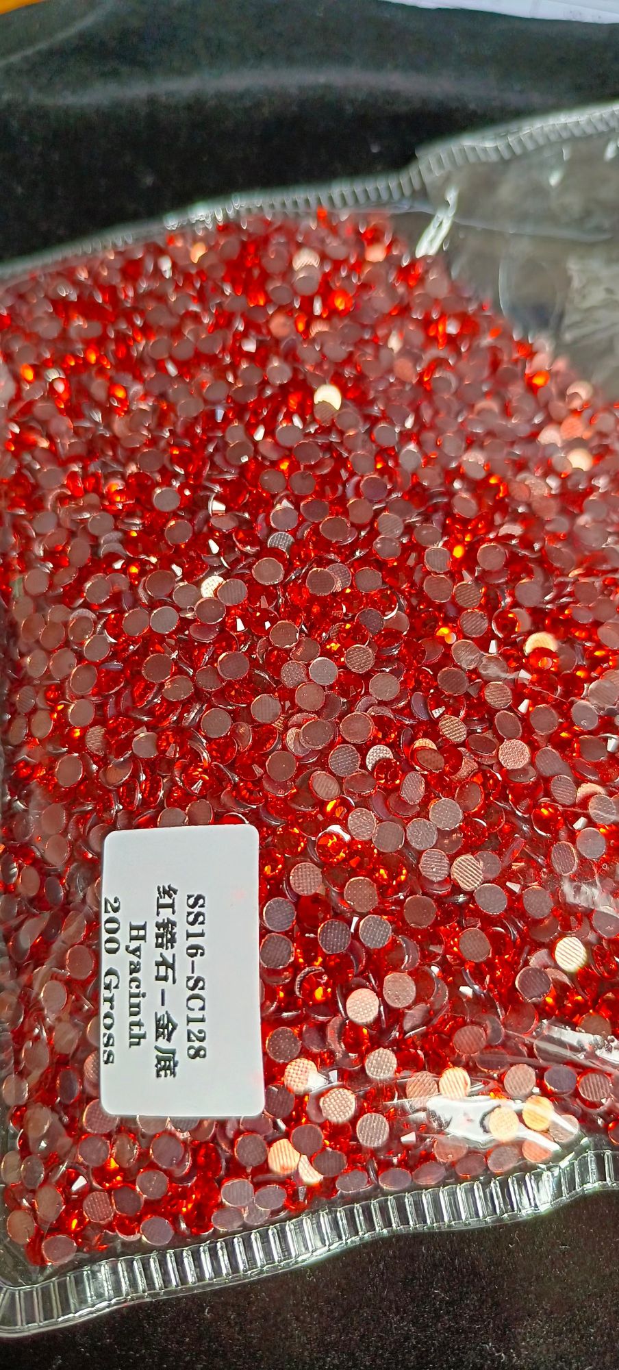 Guojing 16# Red Zircon Transparent Gold Base full figure