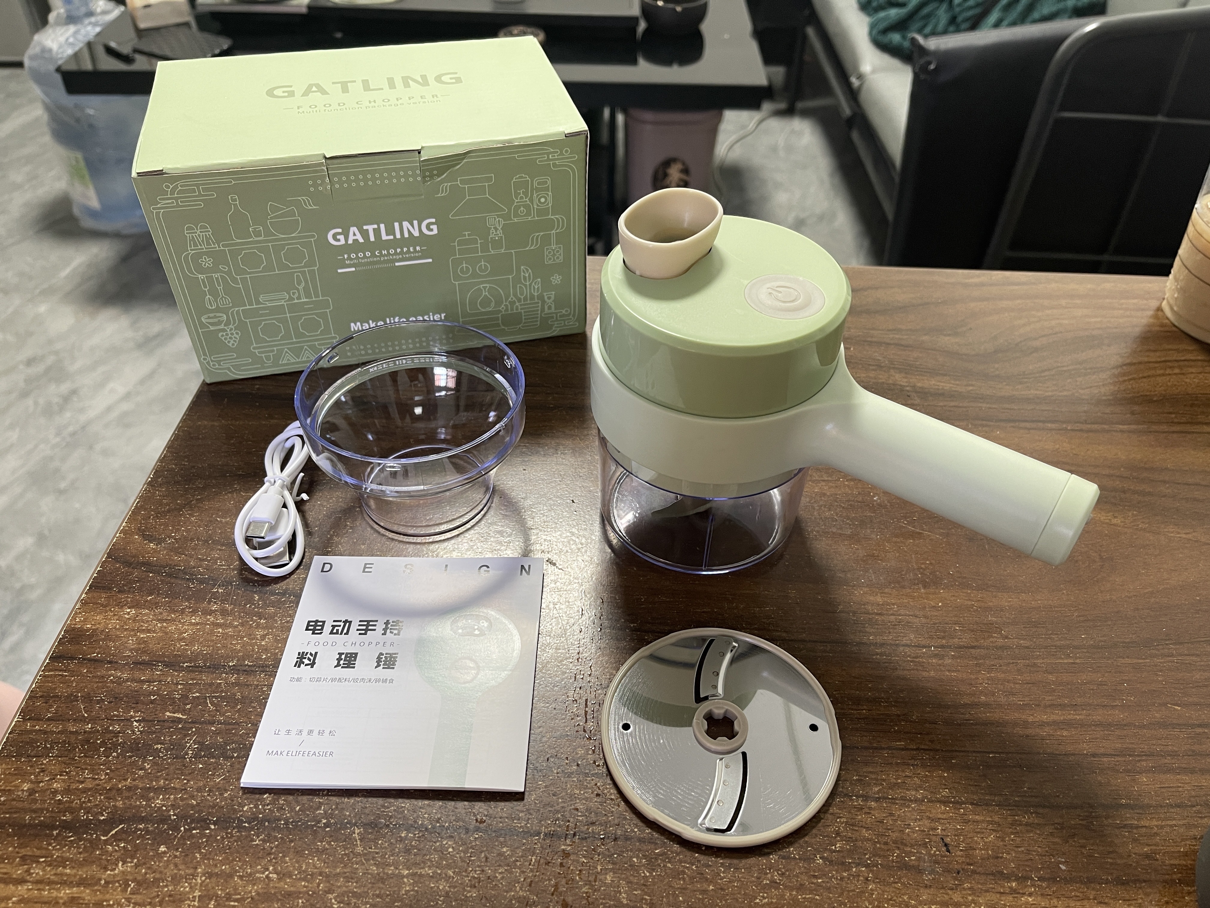 Shred and slice with a Gatlin vegetable cutter