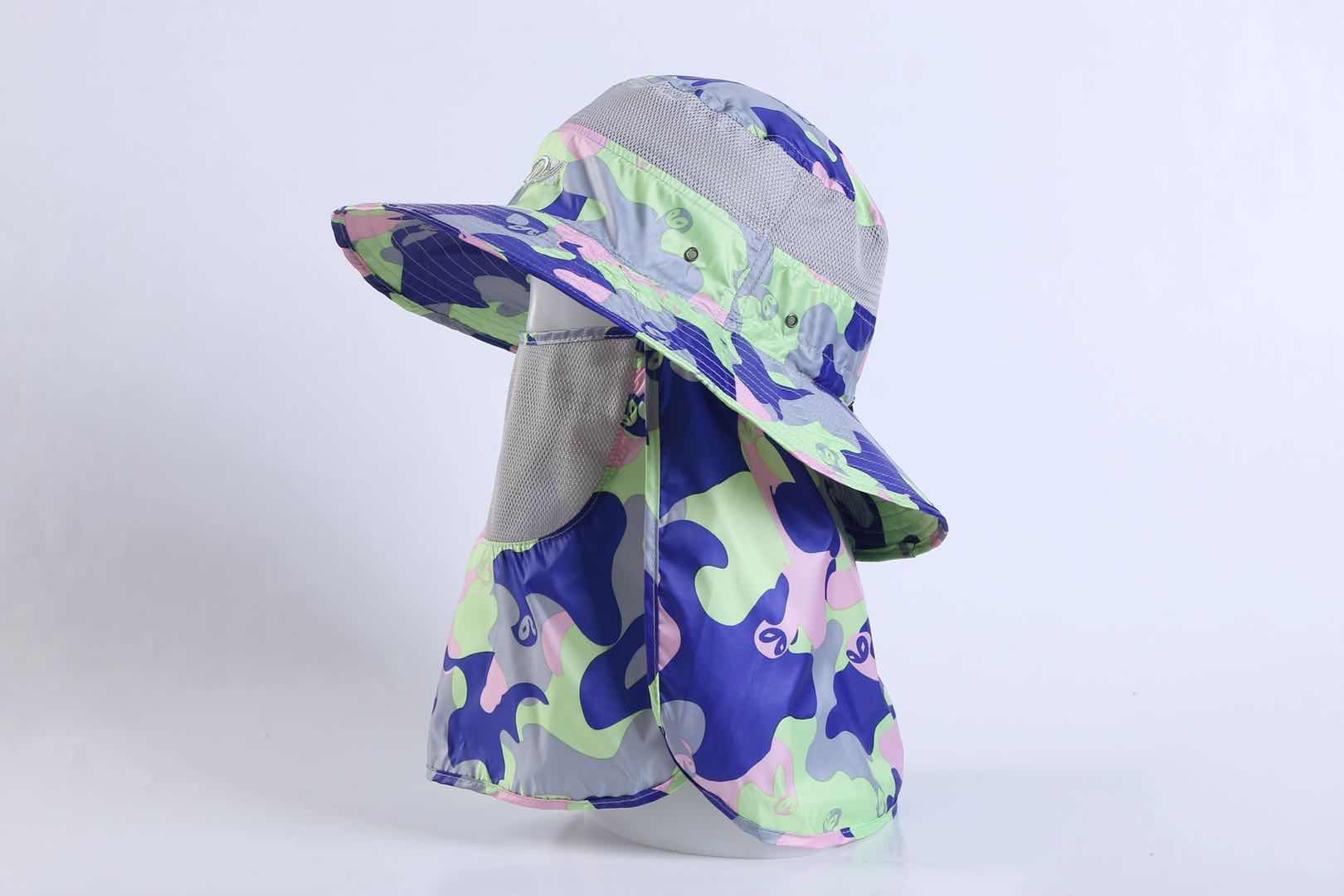 户外运动休闲旅游360度防晒帽详情图3