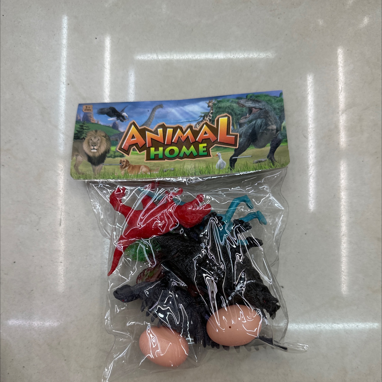 4只实心恐龙加恐龙配件加恐龙蛋恐龙模型  恐龙蛋  恐龙围栏 环宇玩具 PVC1