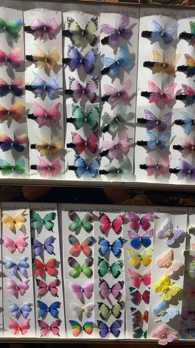 蝴蝶发夹/双层蝴蝶/带钻蝴蝶产品图