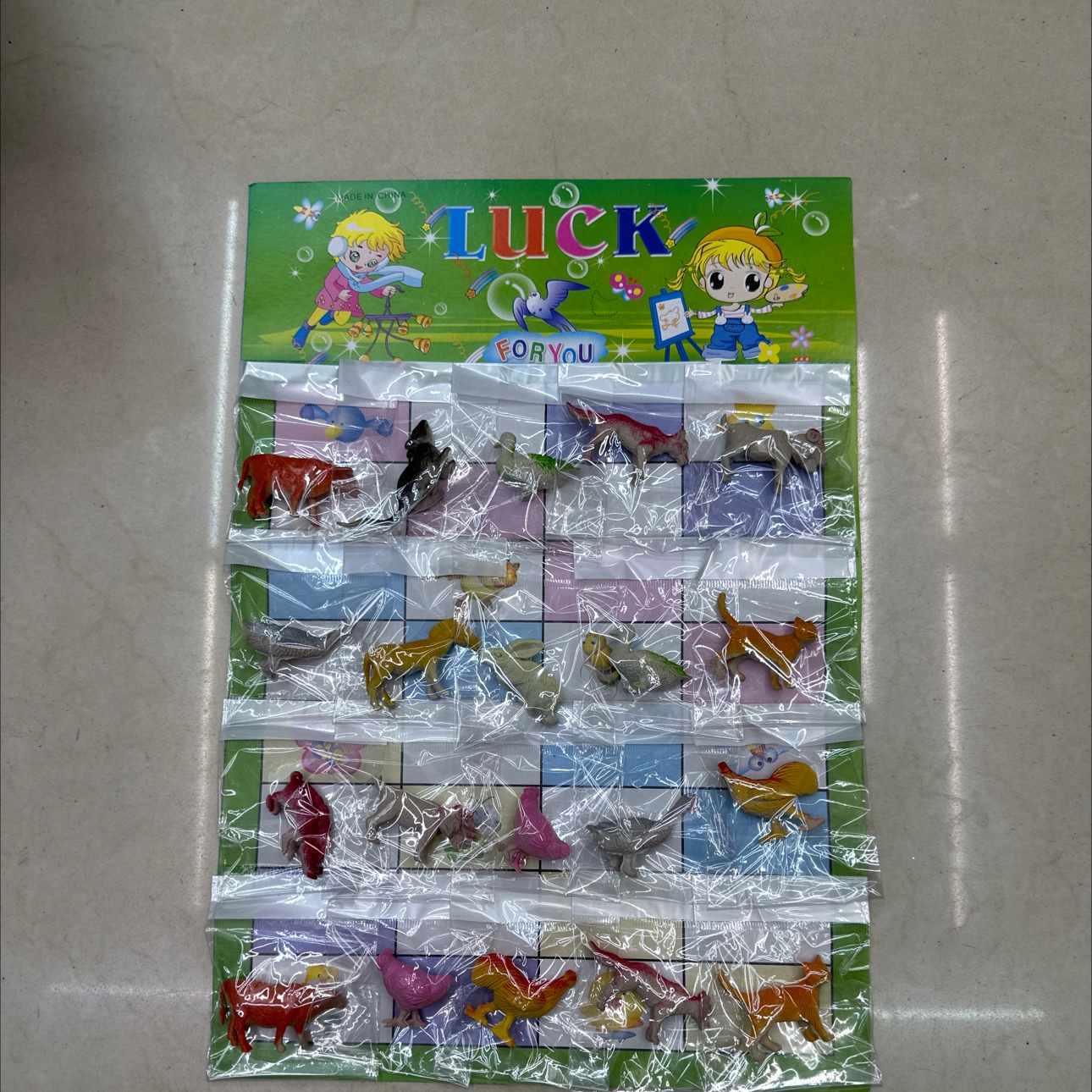 吊卡家禽模型套装20个混款吊卡吊卡家禽  混装吊卡  20包吊卡 环宇玩具 pvc 1