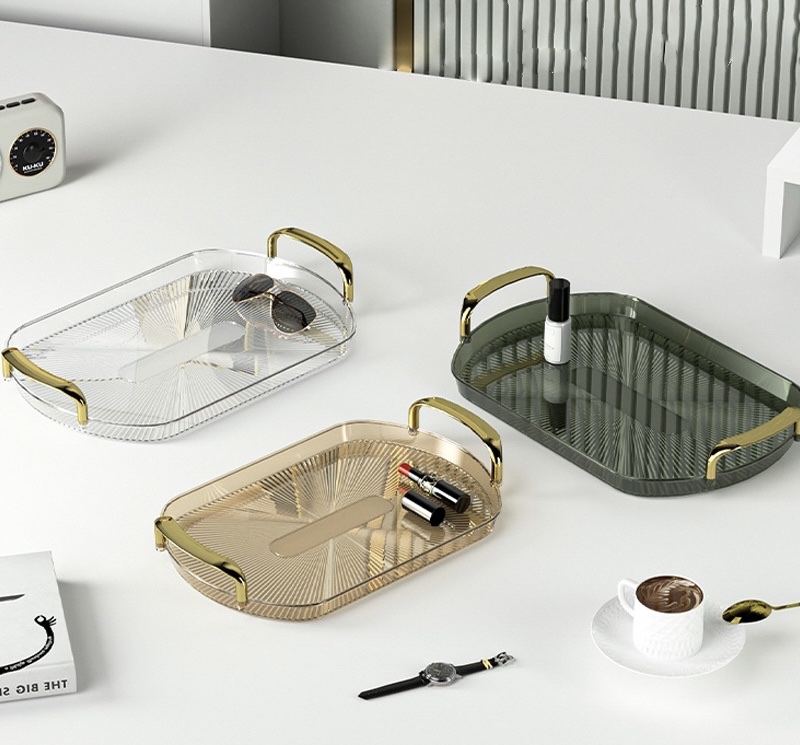 Creative trays, acrylic trays, plastic trays, fruit plates, cake plates, household and daily-use items details Picture